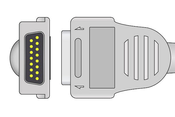 Mortara > Burdick Compatible EKG Trunk Cable