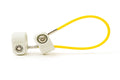 Cable Mgmt 6" Yellow Cable Tether w/key, Pack of 12