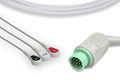 GE Healthcare > Corometrics Compatible Direct-Connect ECG Cable