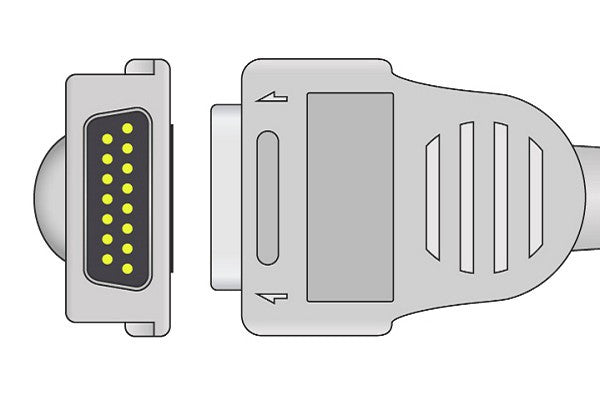 Mortara > Burdick Compatible Direct-Connect EKG Cable