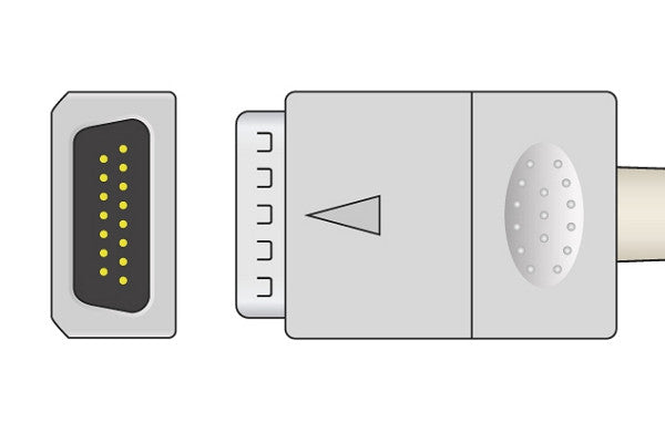 Nihon Kohden Compatible Direct-Connect EKG Cable