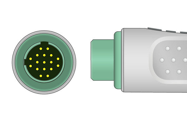 Spacelabs Compatible Direct-Connect EKG Cable